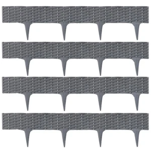 1-60pcs Garten Rasen Straßenrand flexibler Kunststoff Blumenbeet Bodenzaun - Bild 1 von 13