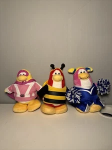 Club Penguin Bee Blue Cleer Leader Pink Super Hero X3 - Picture 1 of 9