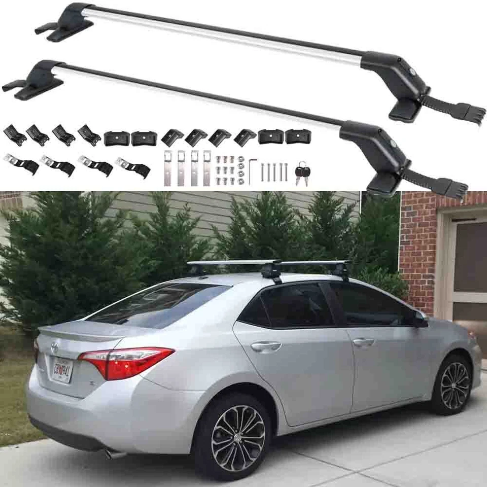 For Toyota Corolla 2014-21 Car Top Roof Rack Cross Bar 41.3" Luggage Carrier US Foto 1 de 4