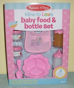 Melissa & Doug ~ Mine to Love ~ Baby Food & Bottle Set