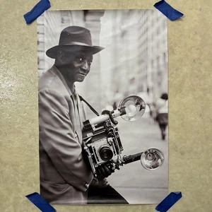 Camera Man Photo Black & White ✅ Canvas Wall Art Poster Print ✅ 12x18” Unframed - Picture 1 of 4