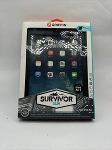 Griffin Survivor Slim Protective Case with Stand iPad Air 2- Black - Picture 1 of 2