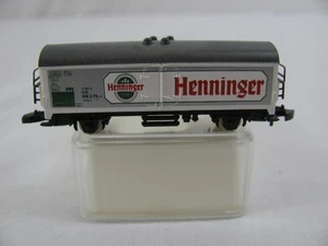 Marklin Mini-Club Z Scale Henninger Beer Billboard Reefer Box Car EX - Picture 1 of 11