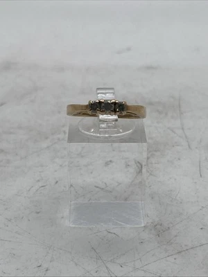 VTG 10k Yellow Gold 3 Diamond Ring Sz6.75 2GR - Image 1 of 4