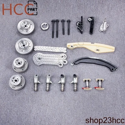 Timing Chain Gear VVT Cam Phaser Kit for 2013-2019 Ford F-150 Taurus Lincoln 3.5 - Image 1 of 4