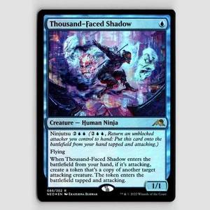 Thousand-Faced Shadow (Foil) - NEO #86 Rare - NM Kamigawa: Neon Dynasty - Picture 1 of 2