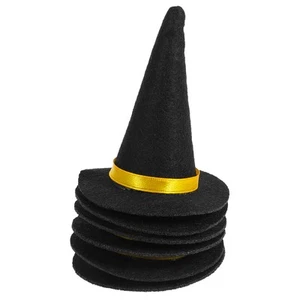 6 Pcs Witch Hat Props Mini Party Hats Dad Mother Tiny Halloween Crafts - Picture 1 of 12