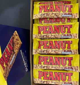 Old Dominion/Mascot Peanut Brittle Block Bars -Sweet & Salty Flavor- {12 BARS} - Picture 1 of 2