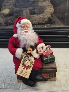 Cassapanca giocattolo Babbo Natale animata creazioni natalizie vintage testa e braccio che muove 1995  - Foto 1 di 10