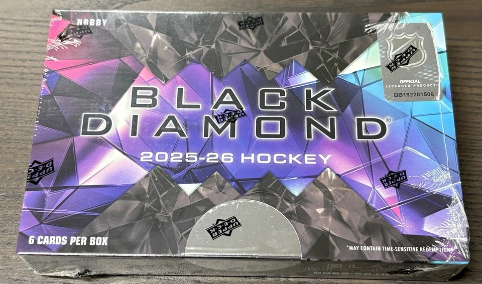 2025-26 Upper Deck Black Diamond Hockey Hobby Box SHIPS TODAY - Image 1 of 1