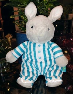 Kids Preferred GOODNIGHT MOON Bunny Rabbit Stuffed Animal With Striped PJs (G - Picture 1 of 6