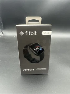 Fitbit Versa 4 - BLACK -Fitness Smartwatch GPS Heart Rate Monitor - Picture 1 of 11