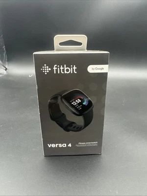 Fitbit Versa 4 - BLACK -Fitness Smartwatch GPS Heart Rate Monitor - Image 1 of 4