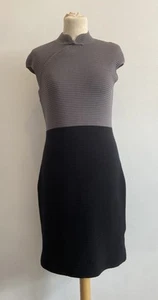 Shanghai Tang QiPao Kleid Größe Small Maulbeerseidenmischung Grau Schwarz - Bild 1 von 7