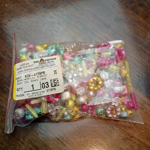 Perlen Mix, Multi Stardust Acryl 6mm-17x4mm gemischte Form 100 Gramm - Bild 1 von 6