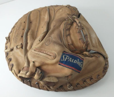 Vintage SPALDING 42-723 Tom Haller 34" Catcher's Mitt Baseball Glove RHT Rare! - Image 1 of 4