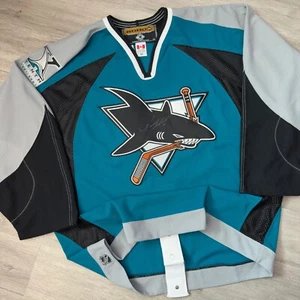 Authentic 2001 San Jose Sharks Jersey 52 Koho Owen Nolan Autographed 10th Season - Picture 1 of 7