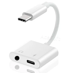 Type-C to 3.5mm Adapter AUX & DAC Cable for Samsung Galaxy Z Fold 3 5G SM-F926U - Picture 1 of 1