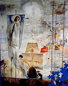 Salvador Dali's "The Discovery of America" Puzzles Plus Jigsaw Puzzle 500 Pieces - Picture 1 of 3