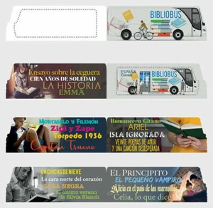 Spanien 2020 Buch Mobile Bibliothek Busform Kleinbogen im Heft Unikat - Bild 1 von 4