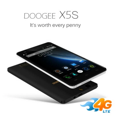 Smartphone DOOGEE X5S 4G LTE Android quad core  colore nero da riparare - Immagine 1 di 3