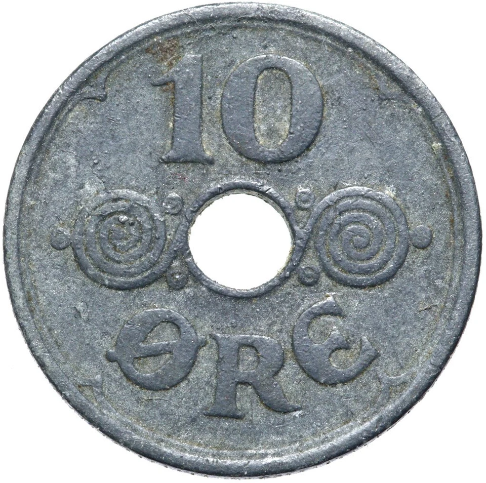 Denmark - Christian X. - Coin - 10 Ore Oere 1943 N-Copenhagen - CONDITION! - Image 1 of 2