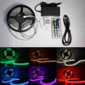 Bright 12V 5M 16.4ft 5050 RGB Waterproof SMD 300 LED Flexible Strip light USA - Picture 1 of 12