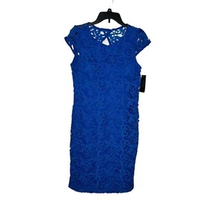 Frank Lyman Women's Dress 68256 Lace Lined Open Back Cap Sleeve Size 6 NWT - Picture 1 of 12