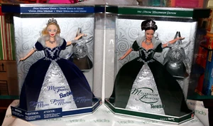 NUEVO JUEGO DE 2 MUÑECAS BARBIE Y TERESA PRINCESA MILENARIA AZUL REAL, VERDE ESMERALDA - Imagen 1 de 12
