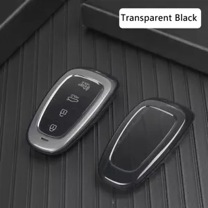 Transparent Key Case House Fob Shell Cover For Hyundai Tucson Sonata Palisade - Foto 1 di 9