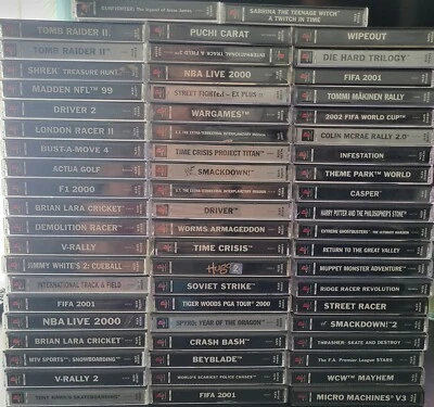 PS1 PlayStation One Game Disk Manual Case Choose PAL Free Delivery Retro Gaming - Image 1 of 4