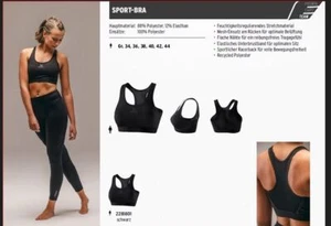 Erima Sports Bra / Sports Bra Womens 2281801 Workout Jogging Sports - Picture 1 of 4