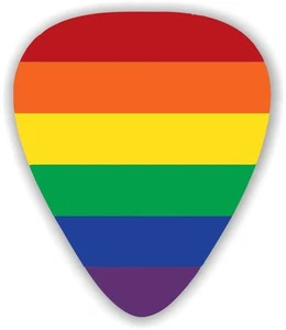 10 X Gay Pride ~ GUITAR PICKS ~ PLECTRUMS, Genuine Celluloid Guitar Picks - Bild 1 von 1