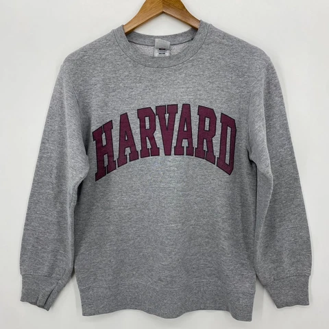 Fruit of The Loom Sweatshirt Men's S Gray Harvard University Vintage Crew Neck Cover
