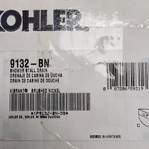 Kohler 4-3/8" Round Shower Drain | Brushed Nickel | K-9132-BN - Picture 1 of 4