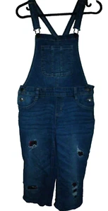 **JUSTICE** Girl's Denim Overall Size ((14)) 72%Cotton* 26%Polyester* 2%Elastane - Picture 1 of 10