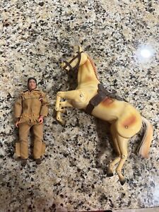 1973 Tonto and Horse Scout Lone Ranger Tel Inc Gabriel Ind 10" Action Figure