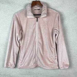 The North Face Jacket Youth Girls Size XL(18) Pink Fuzzy Fleece Full Zip - Picture 1 of 10