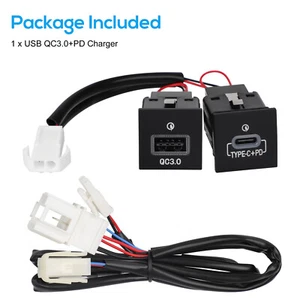 Pour Jetta MK6 2010-14 Golf 5 2006-13 Scirocco 08-14 USB QC3.0 Chargeur PD Kit NEUF - Photo 1 sur 9