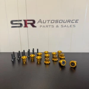 SR Autosource Gold/Black Rocker Cover Dress Kit for SR20DET non VVT - Picture 1 of 1