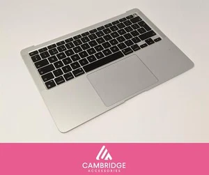 MacBook Air 13" A2337 Palmrest Keyboard Top Cover UK 2020 M1 Silver - Afbeelding 1 van 23