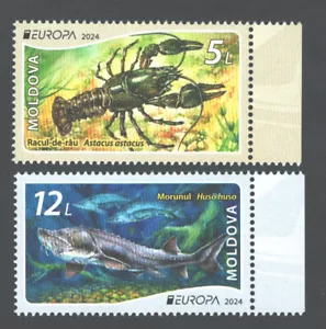 Moldavia 2024 CEPT Europa, pesce, gamberi, 2 v, nuovo di zecca - Foto 1 di 1
