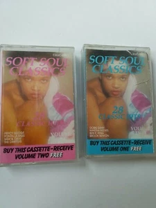 Soft Soul Classics Cassette Tape X2 Vol 1 &2 . Percy Sledge, Dobie Gray, - Picture 1 of 3