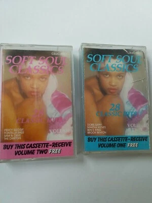 Soft Soul Classics  Cassette Tape X2  Vol 1 &2 . Percy Sledge, Dobie Gray,  - Image 1 of 3
