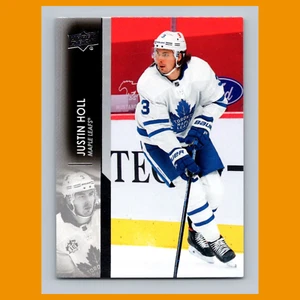 Tarjeta de hockey Justin Holl #168 2021 Upper Deck Toronto Maple Leafs NHL CASI NUEVA - Imagen 1 de 3