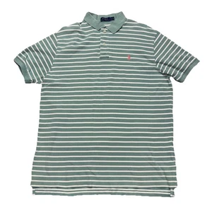 Polo Ralph Lauren Polo Para Hombres XL Verde Blanco Rayas Rosa Poni Golf - Imagen 1 de 6