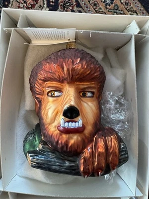 RARE Christopher Radko Universal Studios Wolf man Ornament Monsters collection - Image 1 of 4