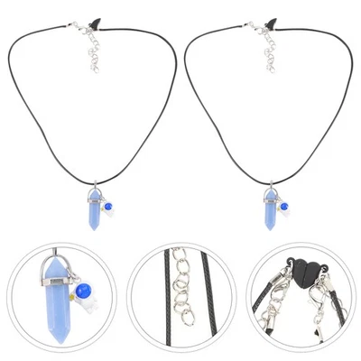  2 Pcs Magnet Kette Magnetische Freundschaftshalskette Paar Schmuck - Bild 1 von 4