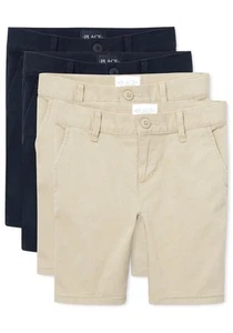 Children’s Place Girls Uniform Stretch Chino Shorts 4-Pack - Multi - Picture 1 of 2