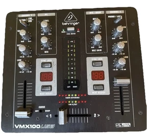 Behringer Pro Mixer | Black VMX100USB 2-Channel DJ Mixer | Beats | Sounds | DJ - Picture 1 of 7